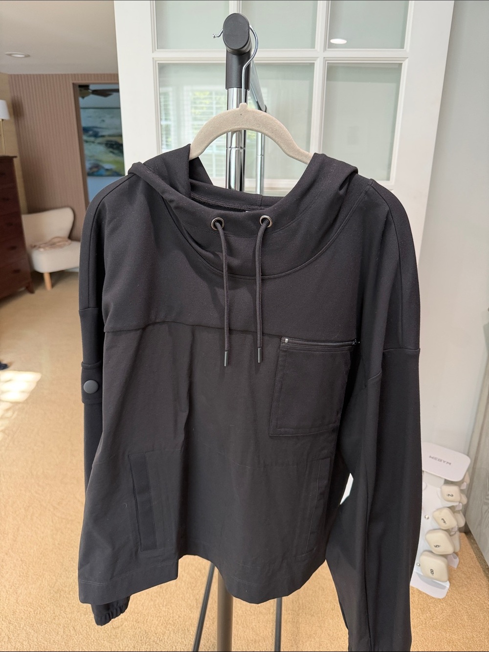 NWT CAbi 4368 Quantum Black Hoodie Pullover